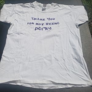 Vintage 90s Mens Comic T-shirt XL (Perky)